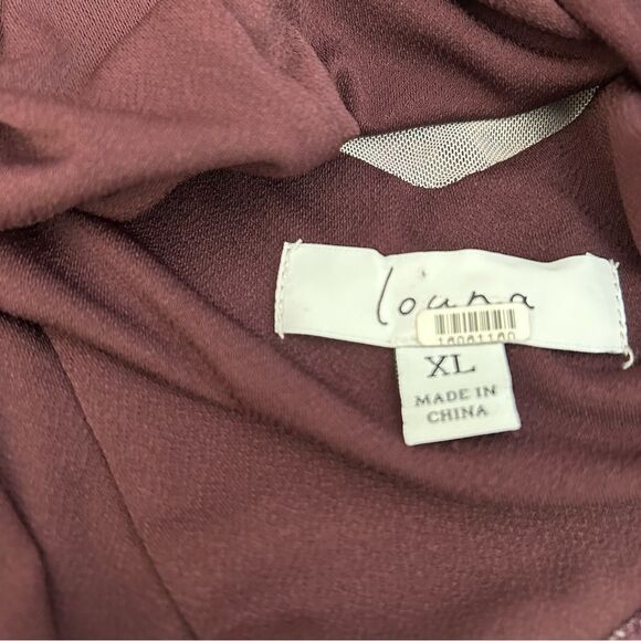 Louna Burnout Long Sleeve Blouse Size XL - Picture 9 of 9